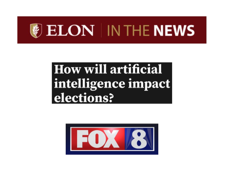 Elon in the News logo with FOX8 headline